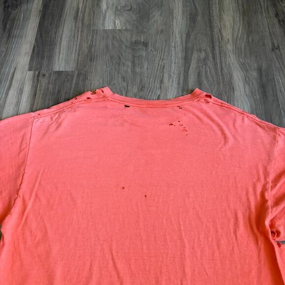 Vintage PAPER THIN Distressed Sun Fade Gradient Burnout T-Shirt Men's Size XL - Picture 10 of 10